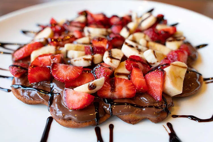 WAFFLE ÇİKOLATALI TEK MEYVE